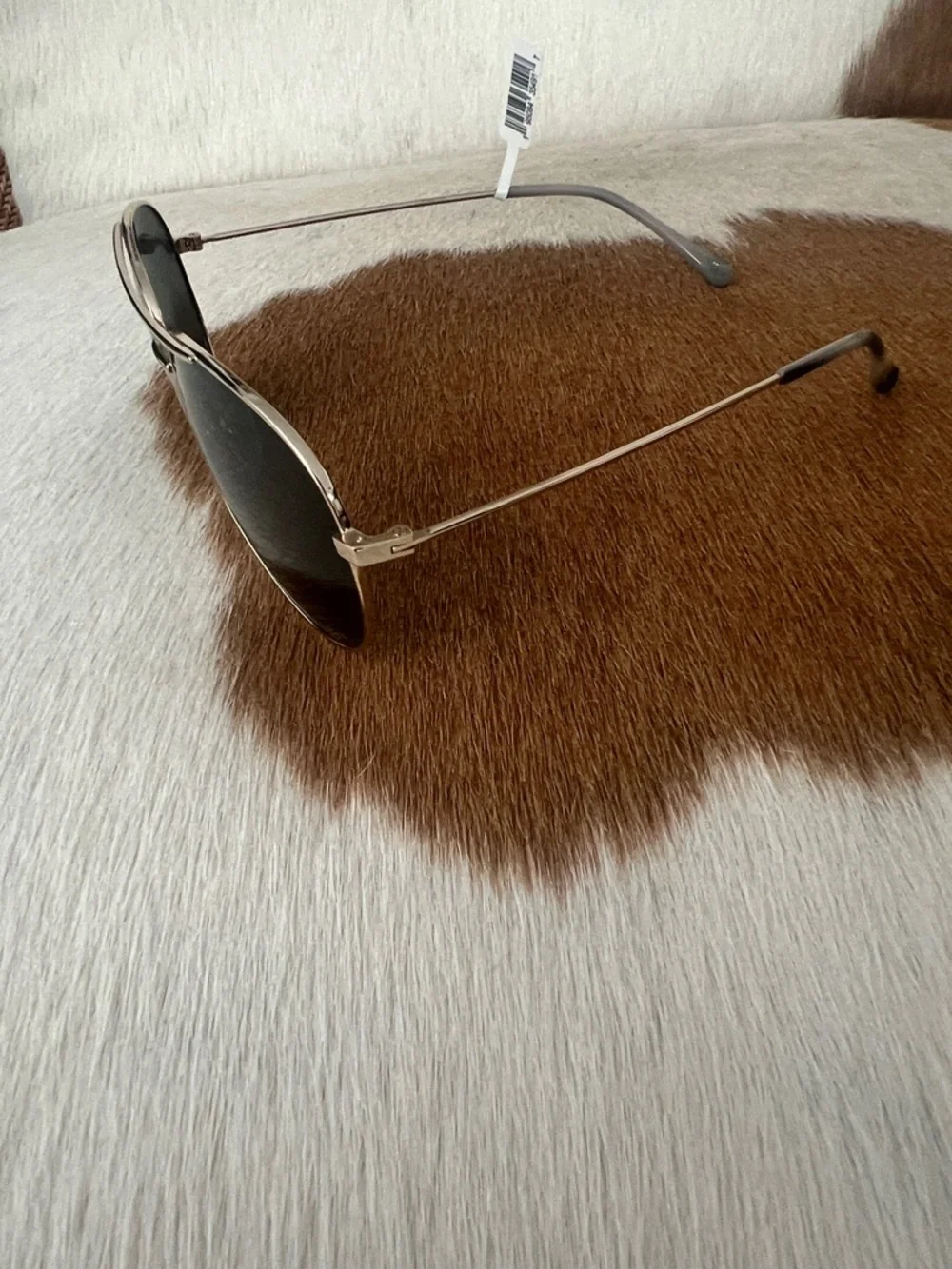 Z Supply Driver  Aviator Sunglasses - Gold Frame with Gray Lenses MSRP $79